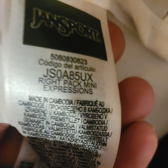 Jansport Tan Corduroy Half Pint Mini Backpack - Picture 2 of 10